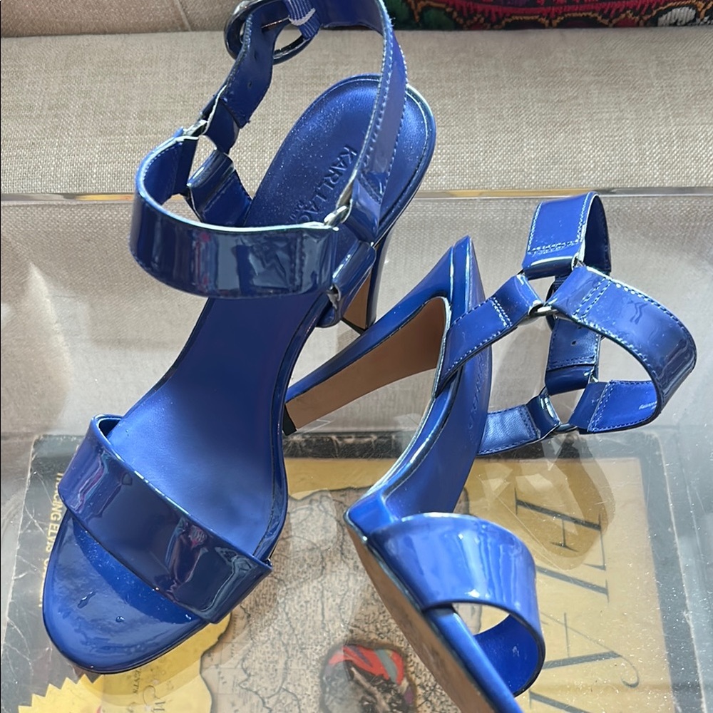 Karl Lagerfeld Blue Heel sandals